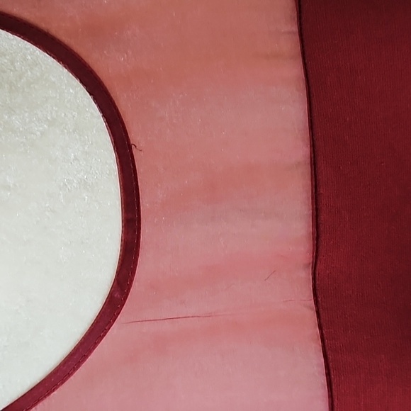 Roaman's Brick Red Short Sleeve Dress with Sheer Gauze Accents NWT - Picture 8 of 12